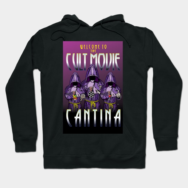 Cult Movie Cantina Poster (2019) Hoodie by Scotty White